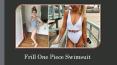 Frill One Piece Swimsuit Adds Style & Substance To Your Body PowerPoint PPT Presentation