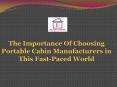Plast India - Best PVC Portable Cabin Manufacturer In Delhi PowerPoint PPT Presentation