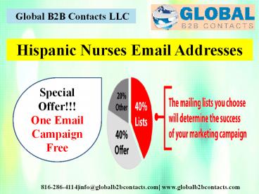 Hispanic Nurses Email Addresses