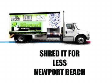 Secure Document Shredding