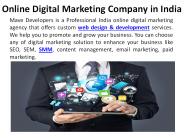 Online Digital Marketing Company in India