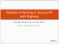 Benefits of Renting or list your RV with Mighway PowerPoint PPT Presentation