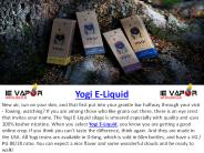Yogi E-Liquid | Wholesale Vape Liquid Supply US