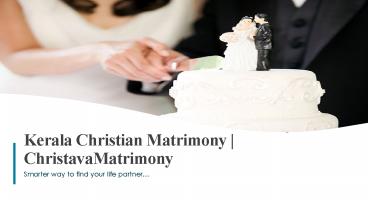 Kerala Christian Matrimony