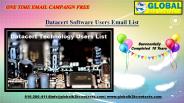 Datacert Software Users Email List