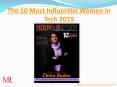 The 10 Most Influential Women In Tech 2019 PowerPoint PPT Presentation