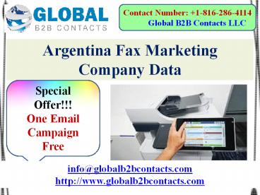 Argentina Fax Marketing Company Data