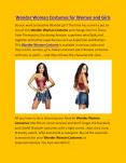 Wonder Woman Costumes for Women and Girls PowerPoint PPT Presentation