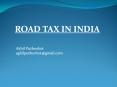 Vehicle Road Tax Online Payment PowerPoint PPT Presentation