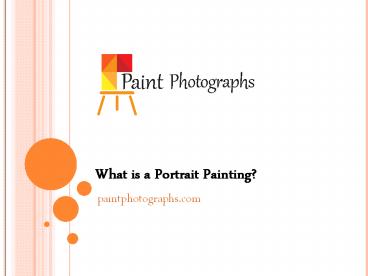 What is Portrait Painting?