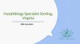 Food/Allergy Specialist Sterling Virginia PowerPoint PPT Presentation
