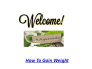 How to gain weight - Call us :-  +919250050227