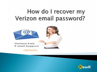 How do I recover my Verizon email password?