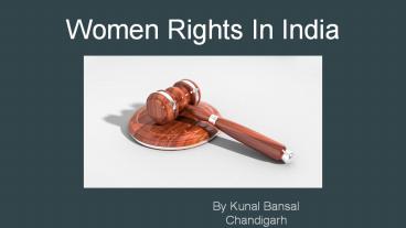 Women Rights In India