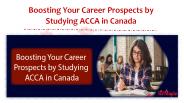 Boosting Your Career Prospects by Studying ACCA in Canada