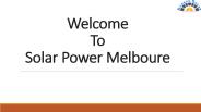 Solar Power Melbourne