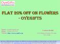 Flat 20% off on Flowers - OyeGifts PowerPoint PPT Presentation