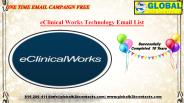 eClinical Works Technology Email List