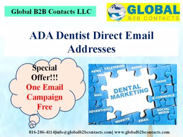 ADA Dentist Direct Email Addresses