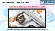 Investment Banking Service Executives Leads