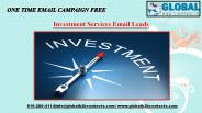 Investment Services Email Leads