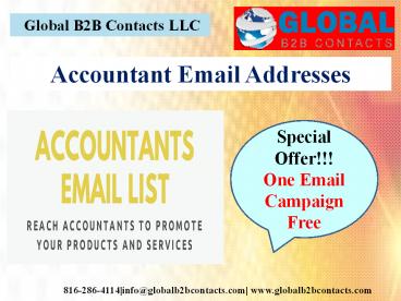 Advertising & Marketing Email Addresses