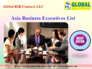 Asia Business Executives List