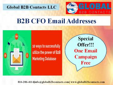 B2B CFO Email Addresses
