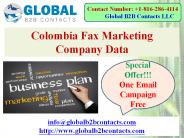 Colombia Fax Marketing Company Data