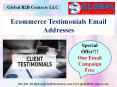 Ecommerce Testimonials Email Addresses PowerPoint PPT Presentation