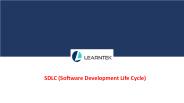 SDLC (Software Development Life Cycle)