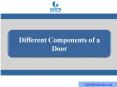 Different Components of a Door PowerPoint PPT Presentation
