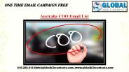 Australia COO Email List