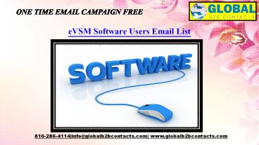 eVSM Software Users Email List
