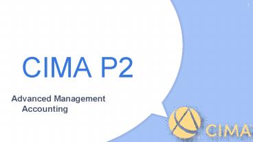 CIMA P2 Past Papers
