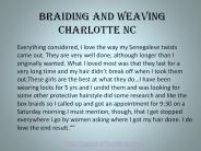 Braiding And weaving charlotte Nc