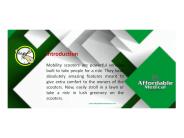 Attributes of 3 Wheel Mobility Scooters