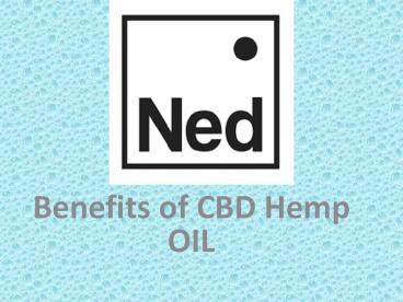 Benefits of CBD Hemp Oil