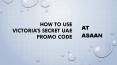 How To Use Victorias Secret Promo Code UAE
