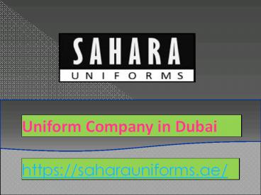 Uniform Company in UAE