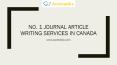No. 1 Journal Article Writing Services in Canada | acematiks.com PowerPoint PPT Presentation