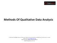 Methods Of Qualitative Data Analysis
