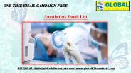 Anesthetists Email List