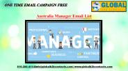 Australia Manager Email List