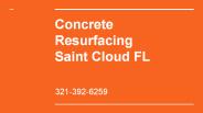 Saint Cloud Concrete Resurfacing