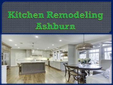 Kitchen Remodeling Ashburn