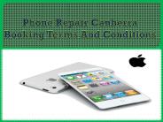 Phone Repair Canberra Booking Terms And Conditions