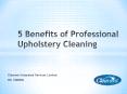 5 Benefits of Professional Upholstery Cleaning PowerPoint PPT Presentation