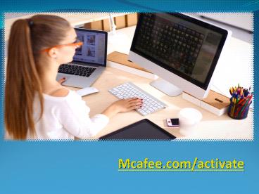 McAfee Activate Protection for the Computer/Laptop