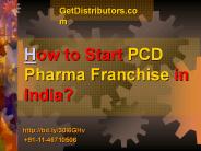 How to Start PCD Pharma Franchise in India?